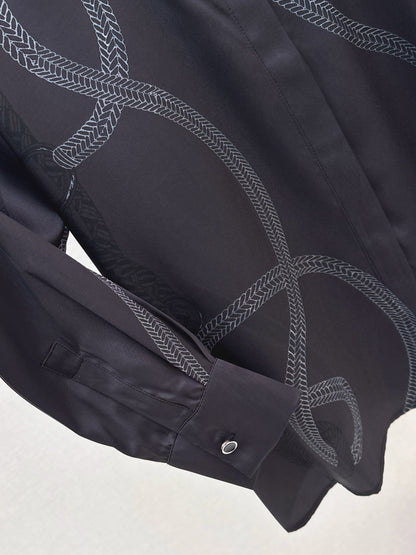 Herm NEW print silk shirts