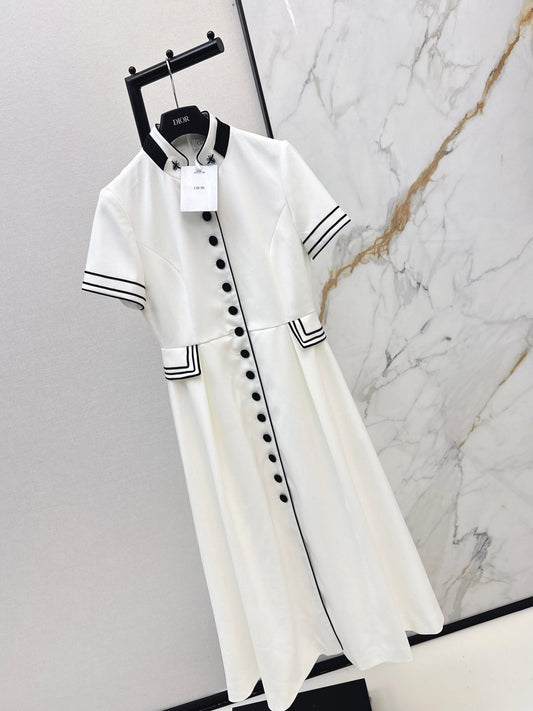 CD NEW bee embroidery vintage dress