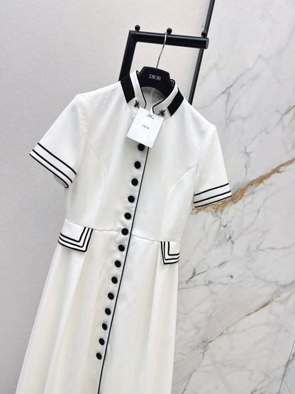 CD NEW bee embroidery vintage dress