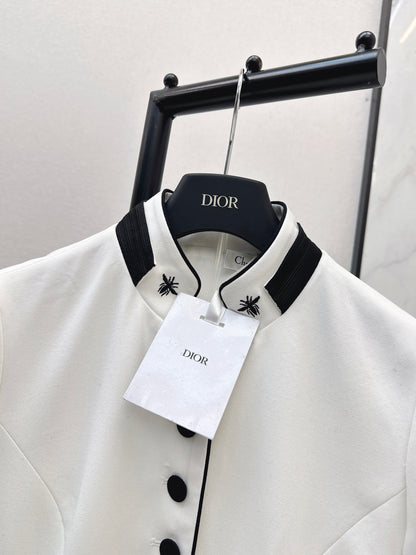 CD NEW bee embroidery vintage dress