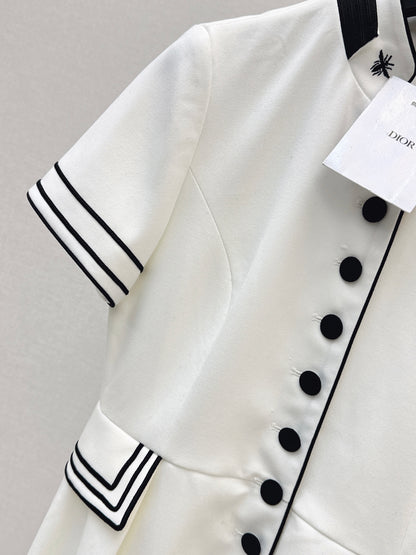 CD NEW bee embroidery vintage dress