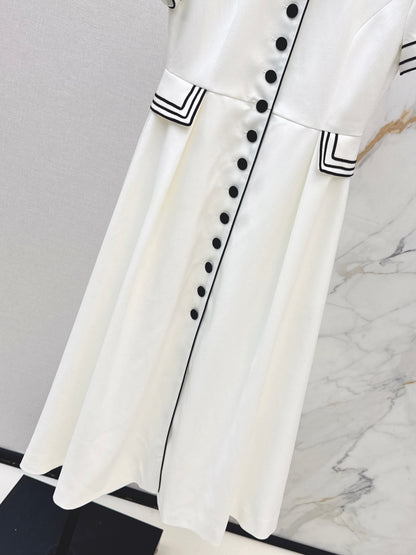 CD NEW bee embroidery vintage dress