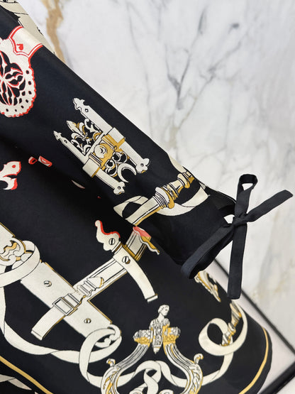 Herm NEW print silk dress