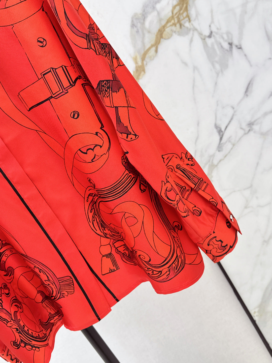 Herm NEW print silk shirts