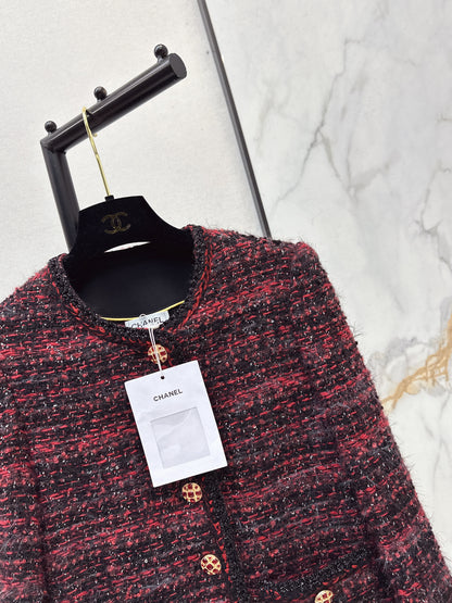 Chan NEW woven tweed jacket