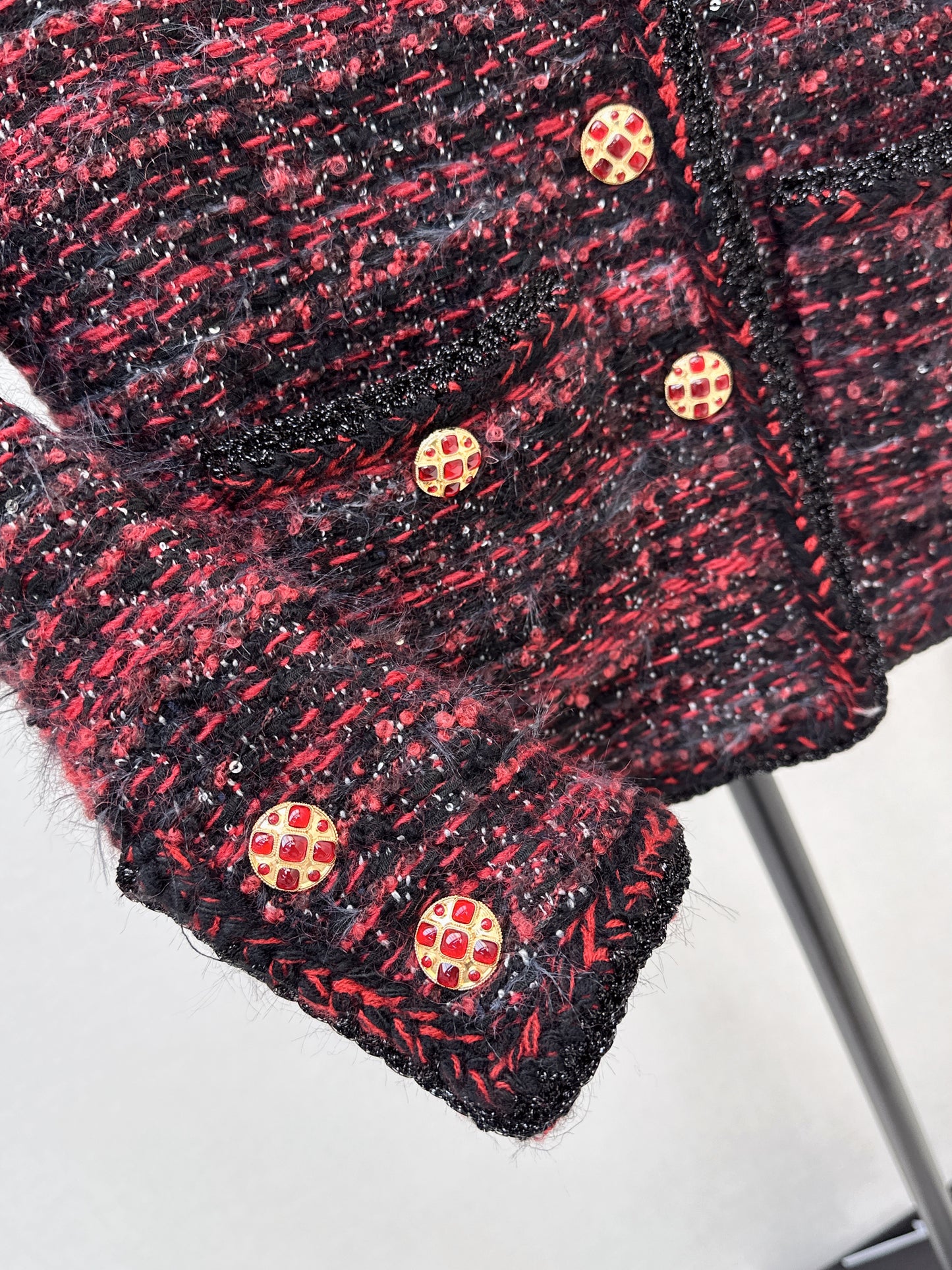 Chan NEW woven tweed jacket