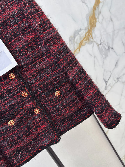 Chan NEW woven tweed jacket