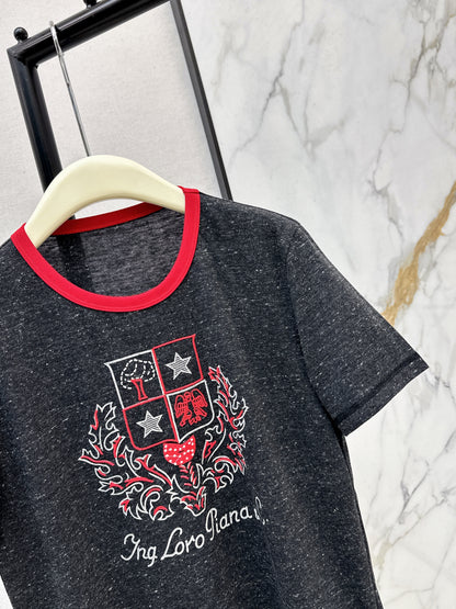 Loro NEW print embroidery t-shirt
