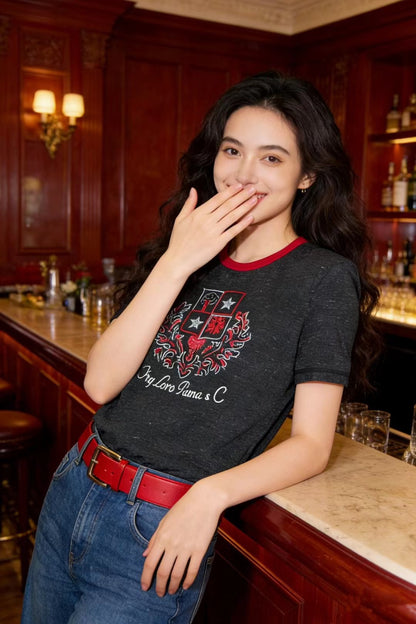 Loro NEW print embroidery t-shirt