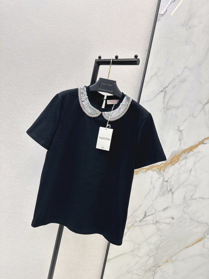 Valen NEW embroidery sequins t-shirt