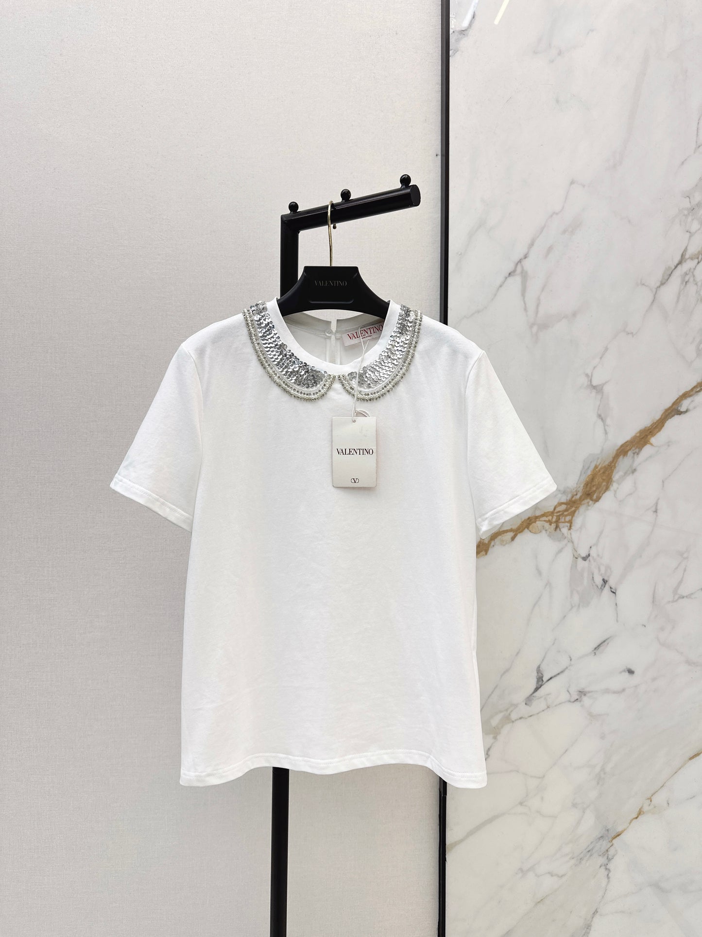 Valen NEW embroidery sequins t-shirt