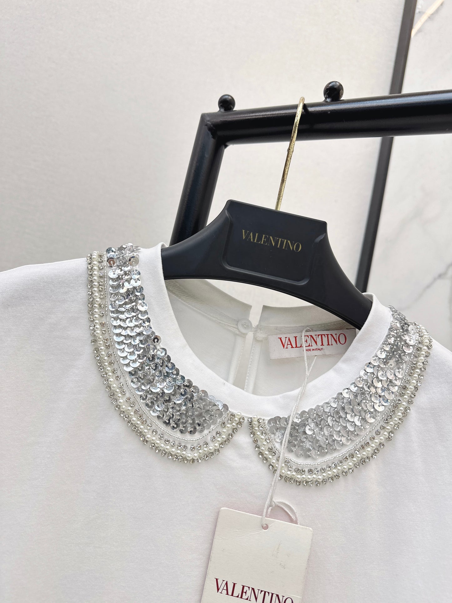 Valen NEW embroidery sequins t-shirt