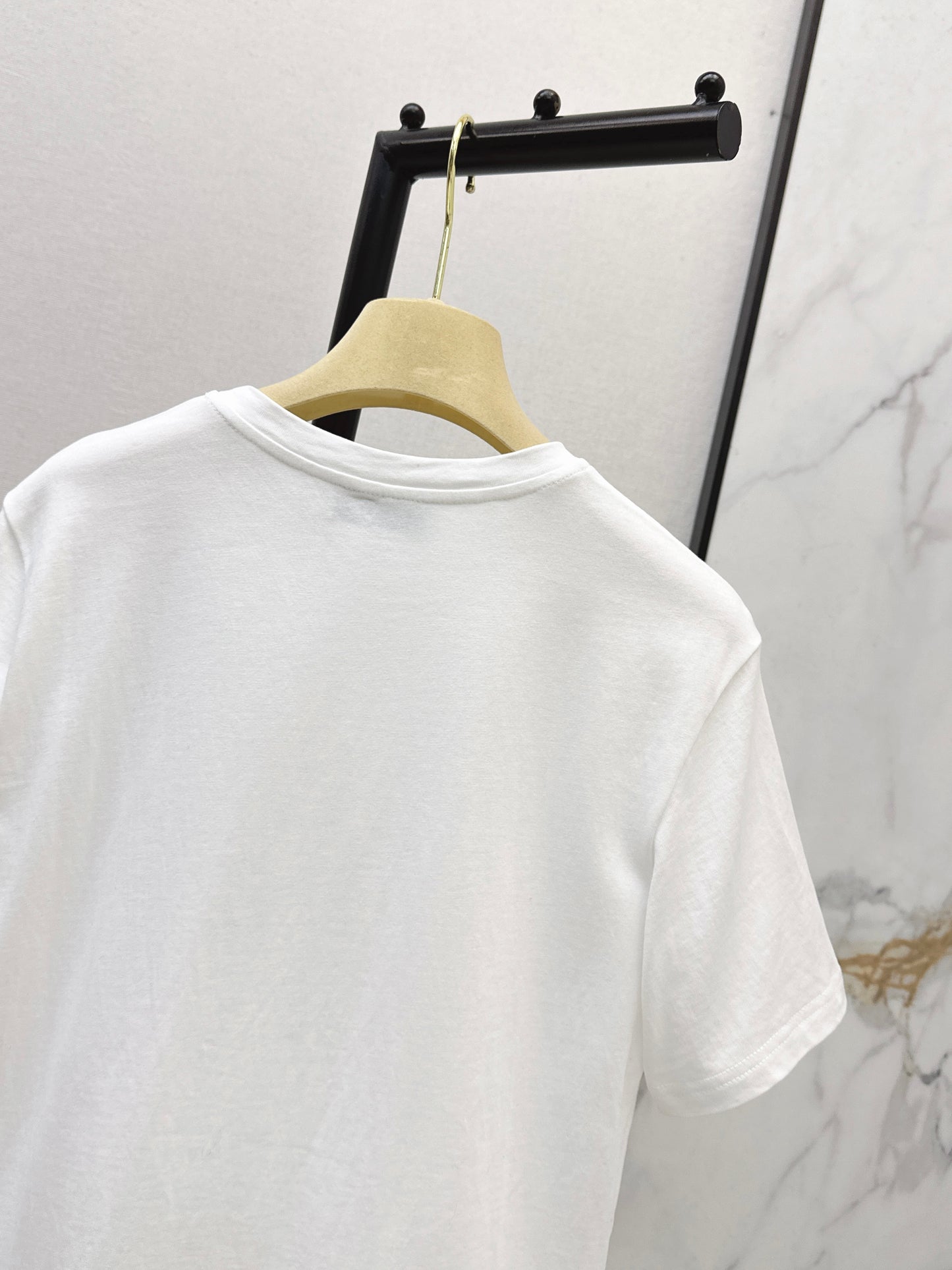 Miu NEW embroidery beading t-shirt