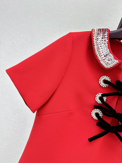 Valen NEW beading sequins dress