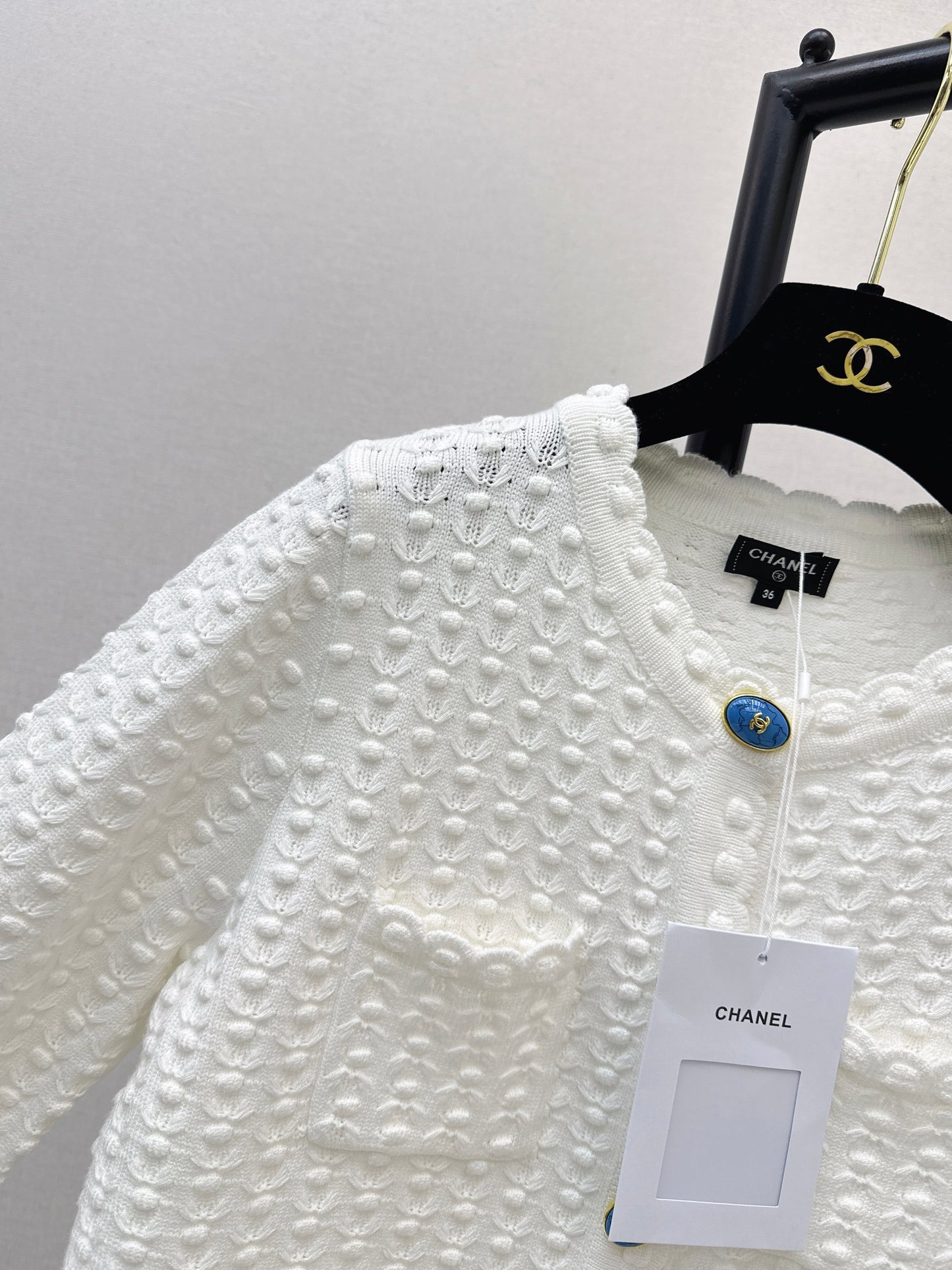 Chan NEW 3d texture knitted cardigan
