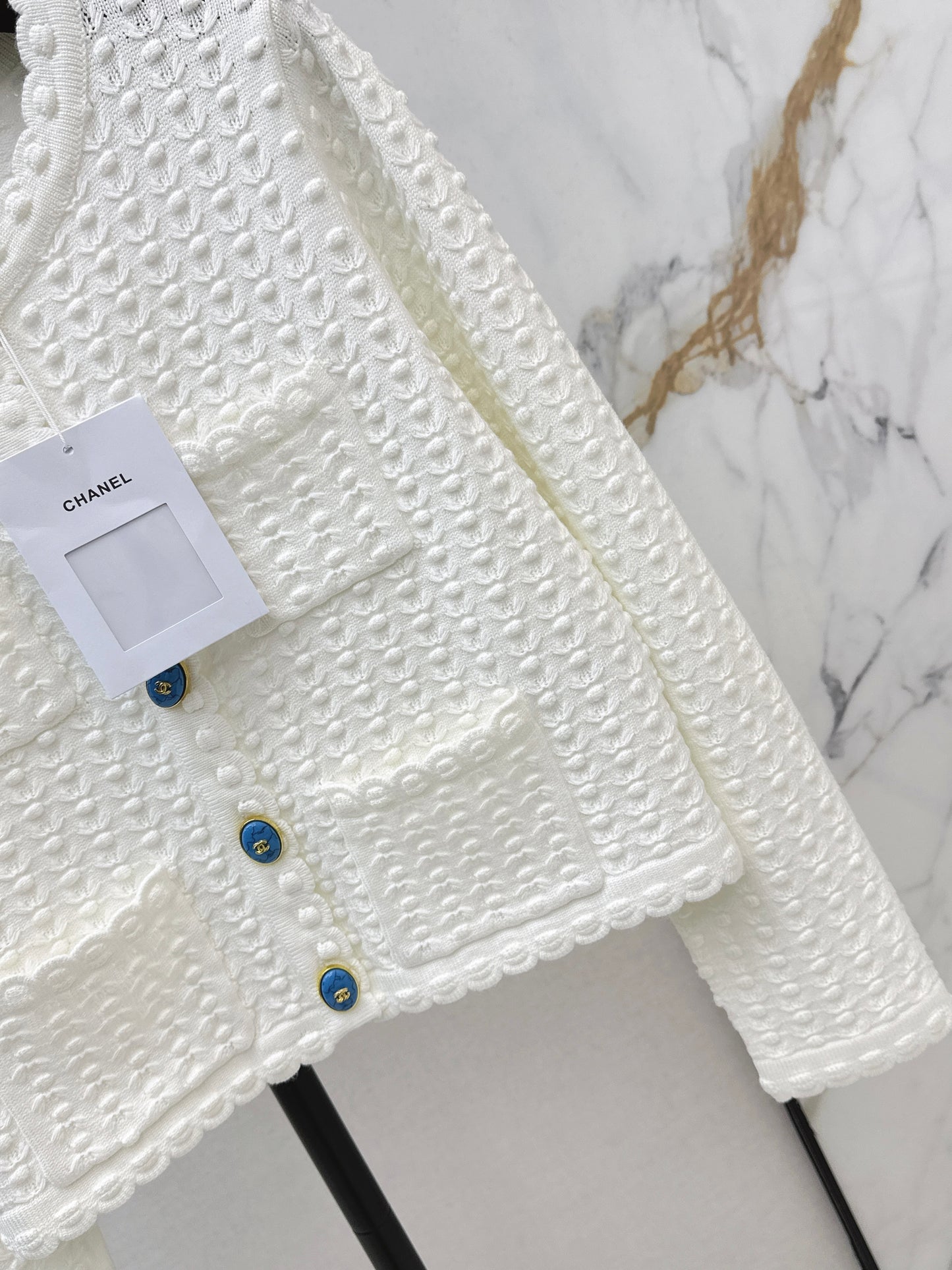 Chan NEW 3d texture knitted cardigan