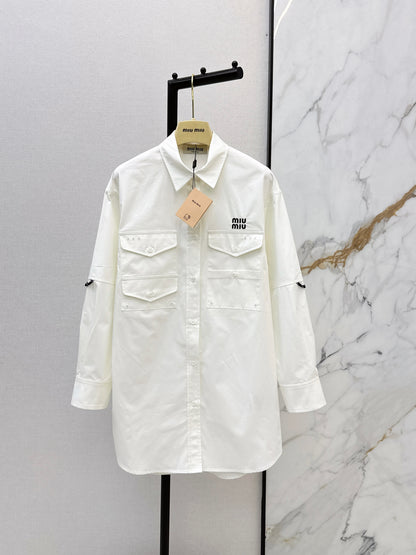 Miu NEW embroidery shirts dress