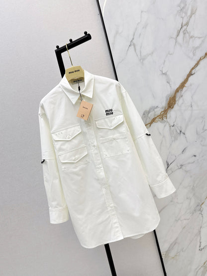 Miu NEW embroidery shirts dress