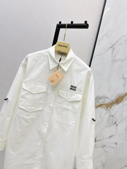 Miu NEW embroidery shirts dress