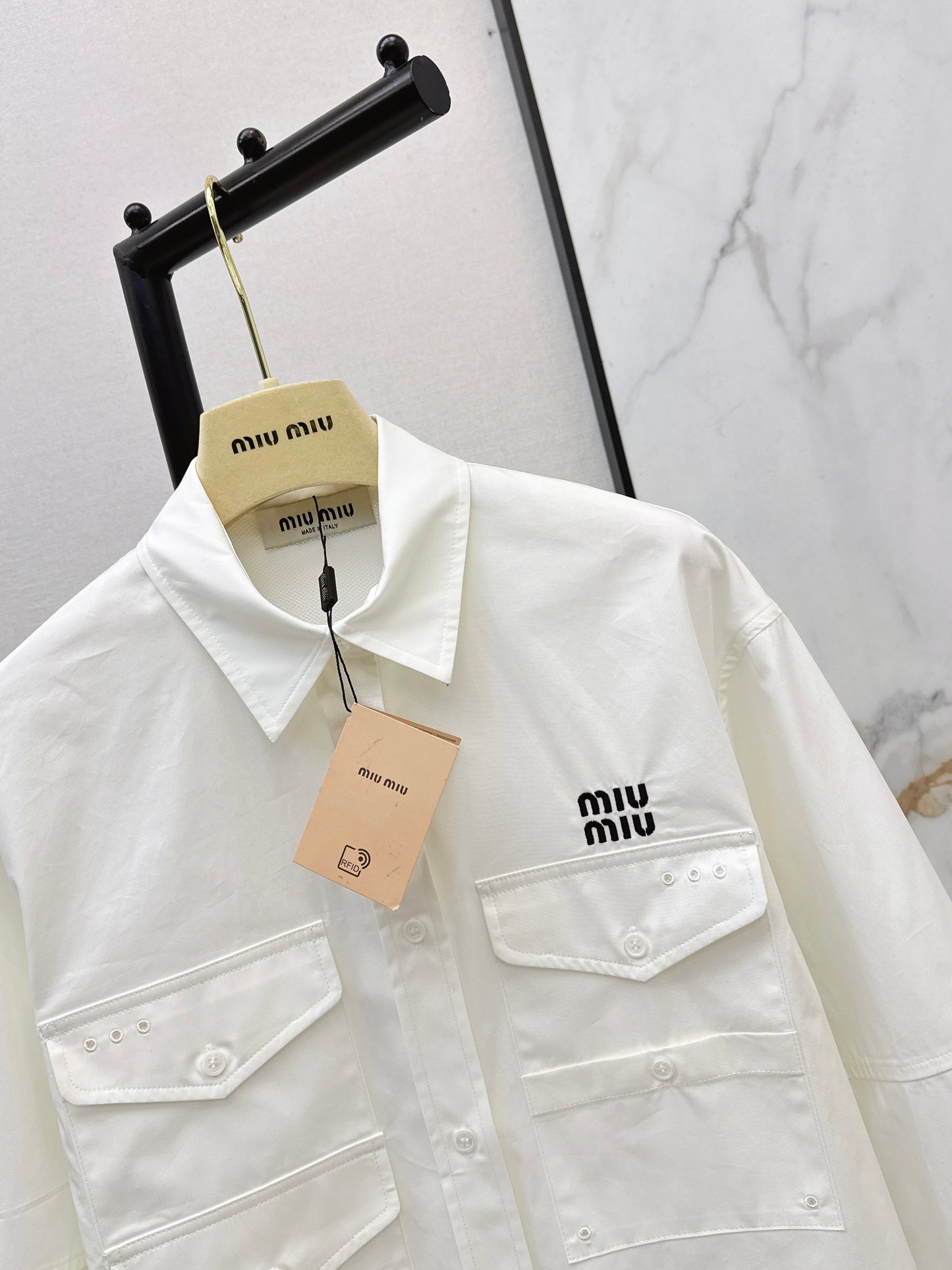 Miu NEW embroidery shirts dress