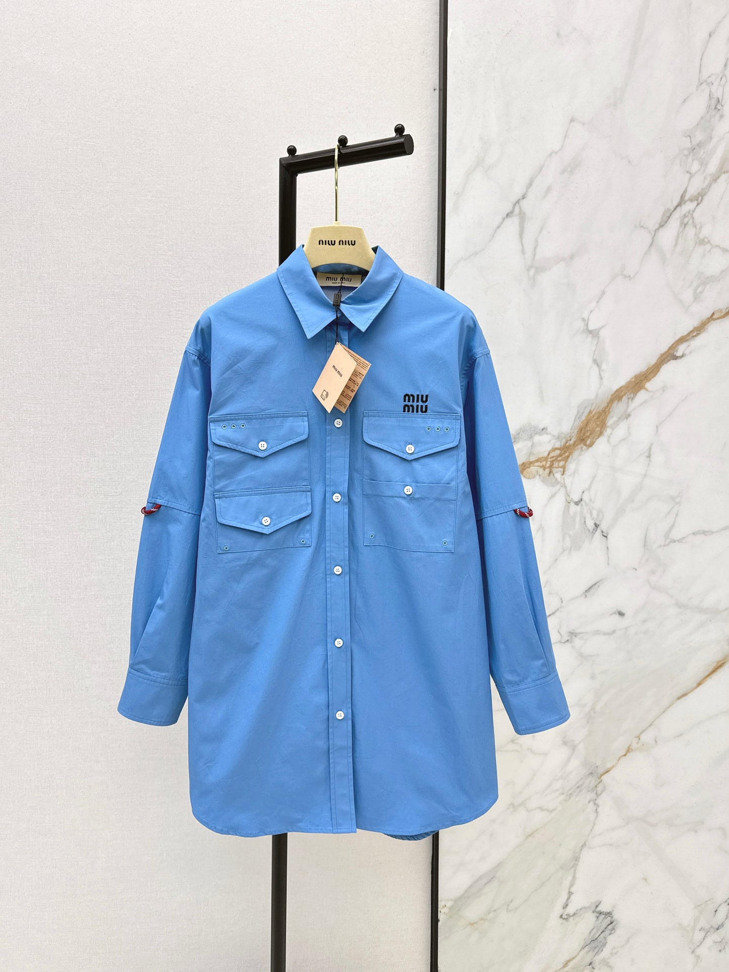 Miu NEW embroidery shirts dress
