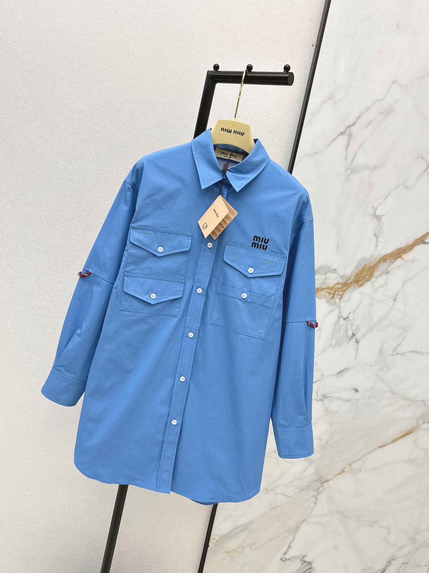 Miu NEW embroidery shirts dress