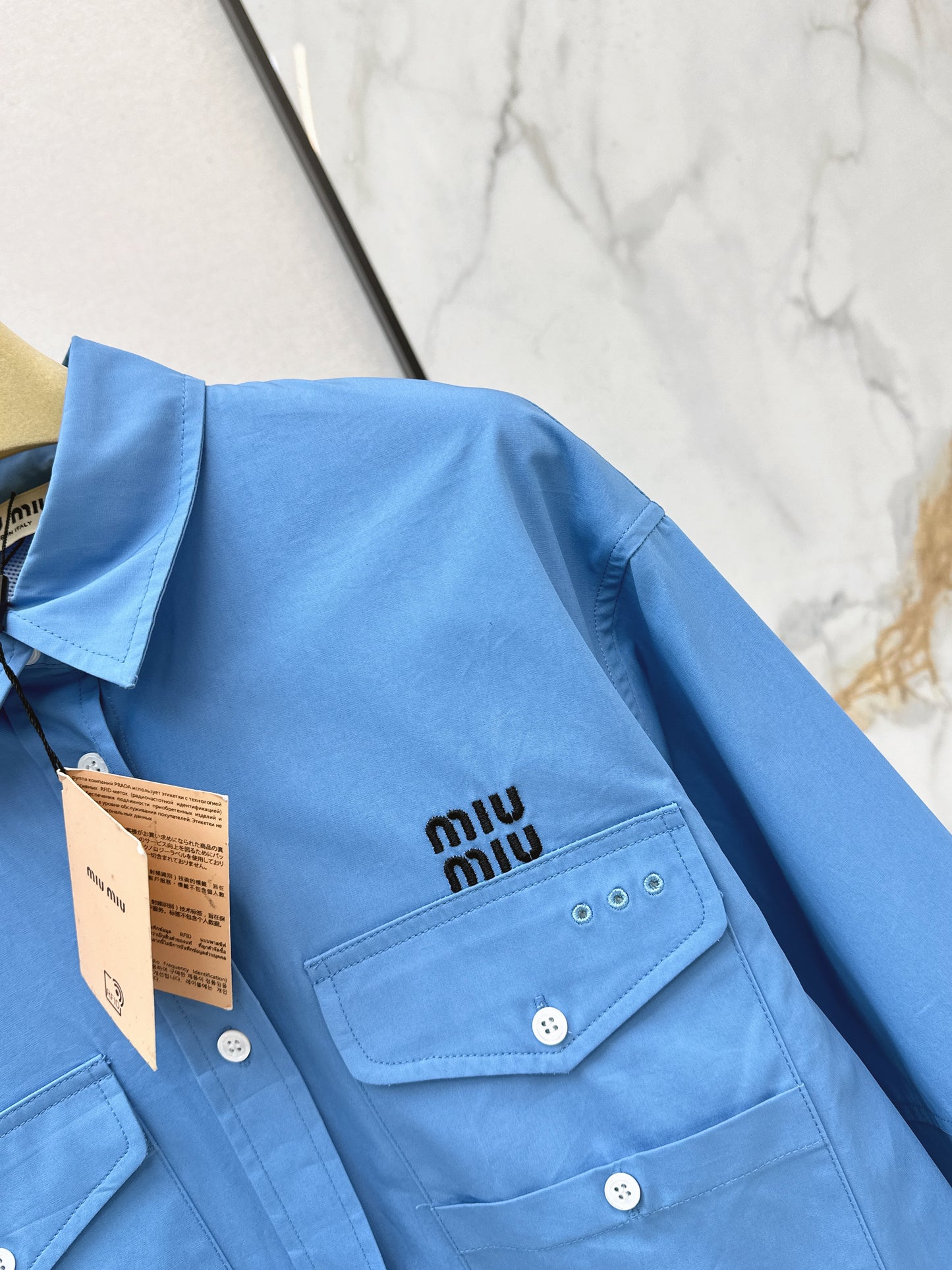 Miu NEW embroidery shirts dress