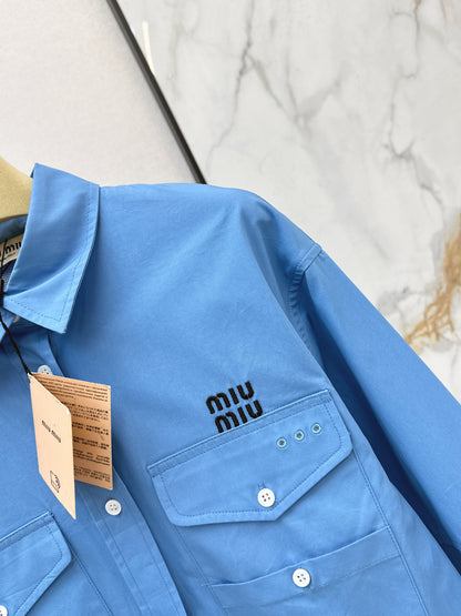 Miu NEW embroidery shirts dress