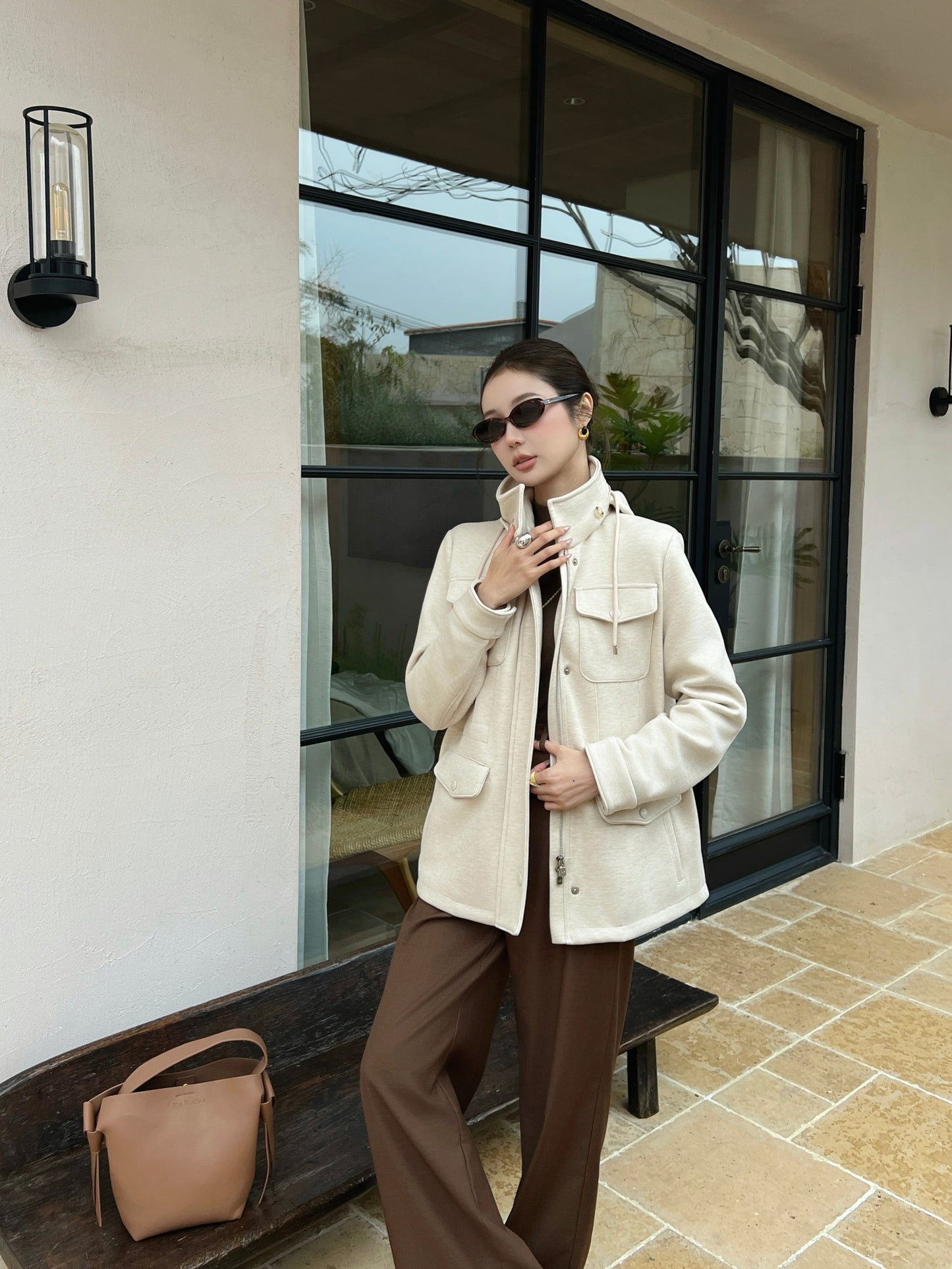 Loro NEW  drawstring hooded jacket