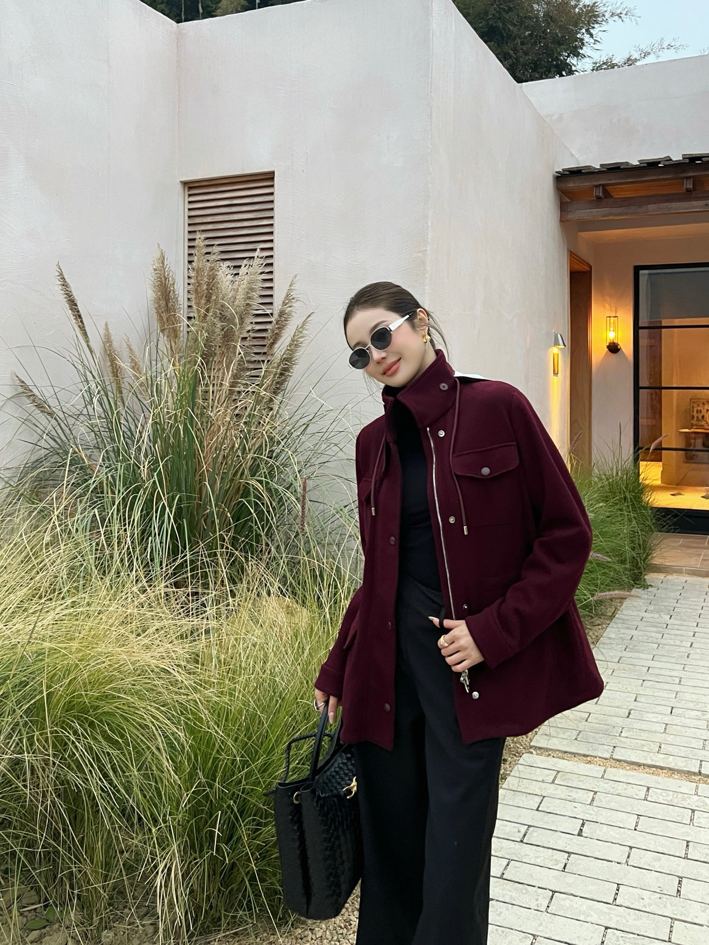 Loro NEW  drawstring hooded jacket