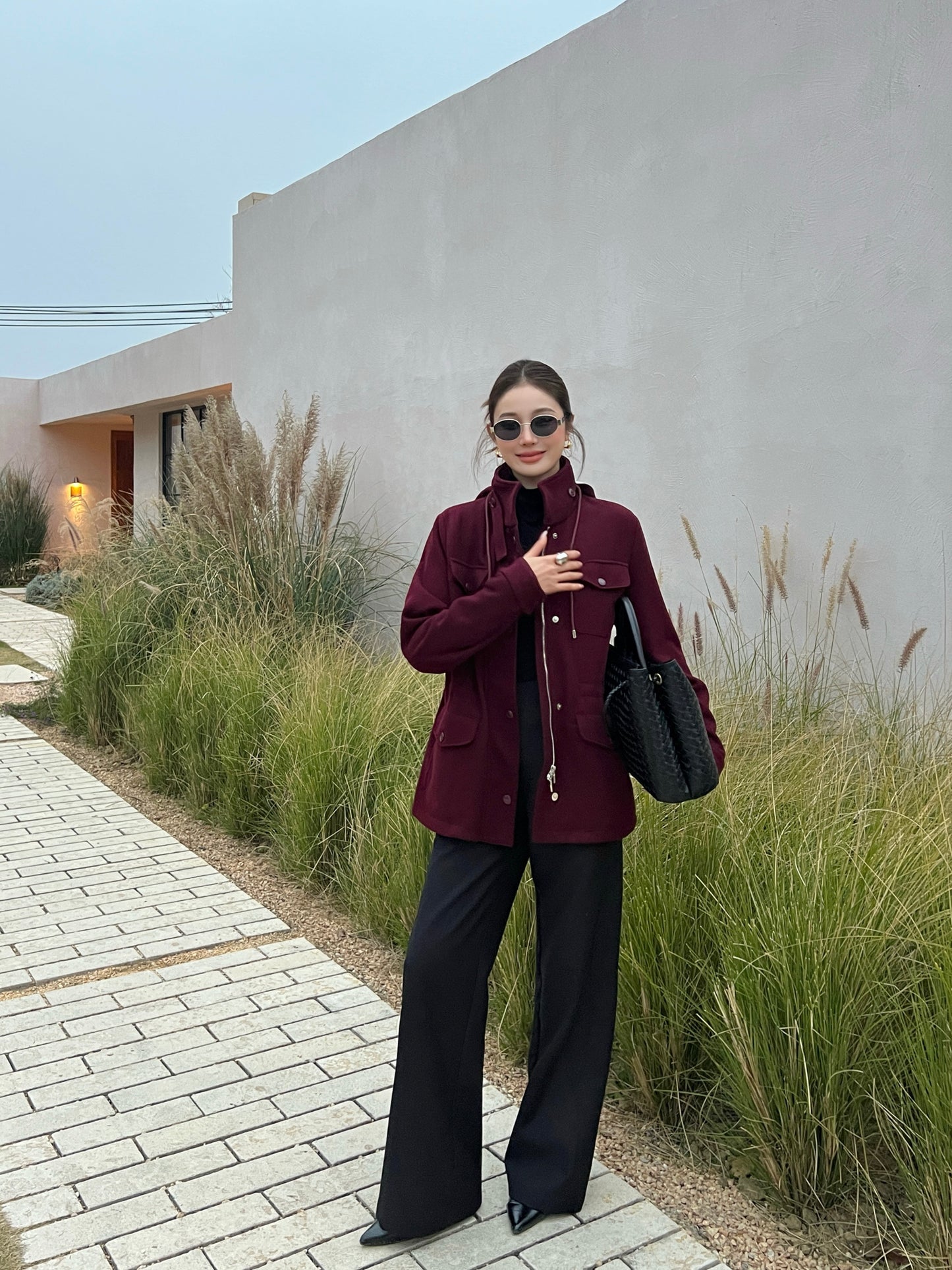 Loro NEW  drawstring hooded jacket