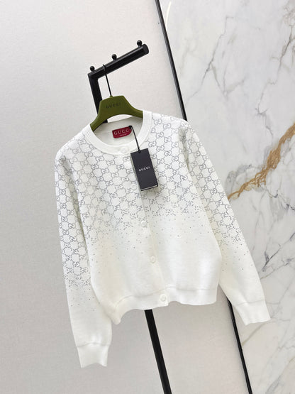 Guc NEW jacquard knitted cardigan