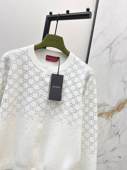 Guc NEW jacquard knitted cardigan