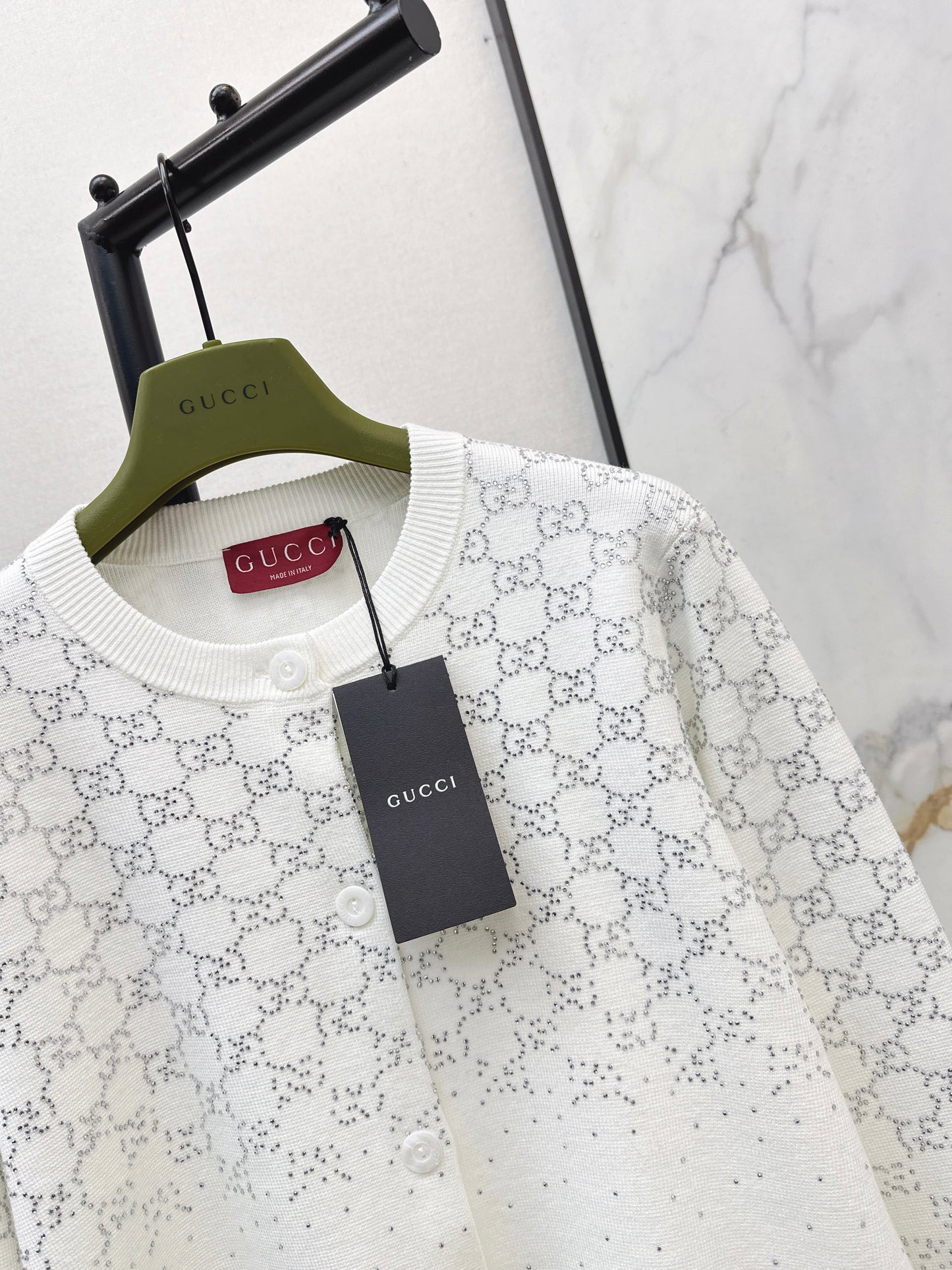 Guc NEW jacquard knitted cardigan