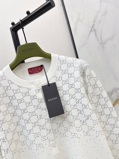 Guc NEW jacquard knitted cardigan