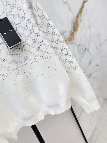 Guc NEW jacquard knitted cardigan