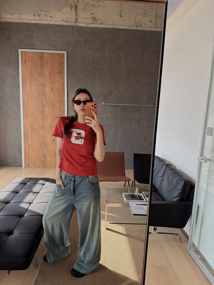 Chan NEW vintage embroidery t-shirt