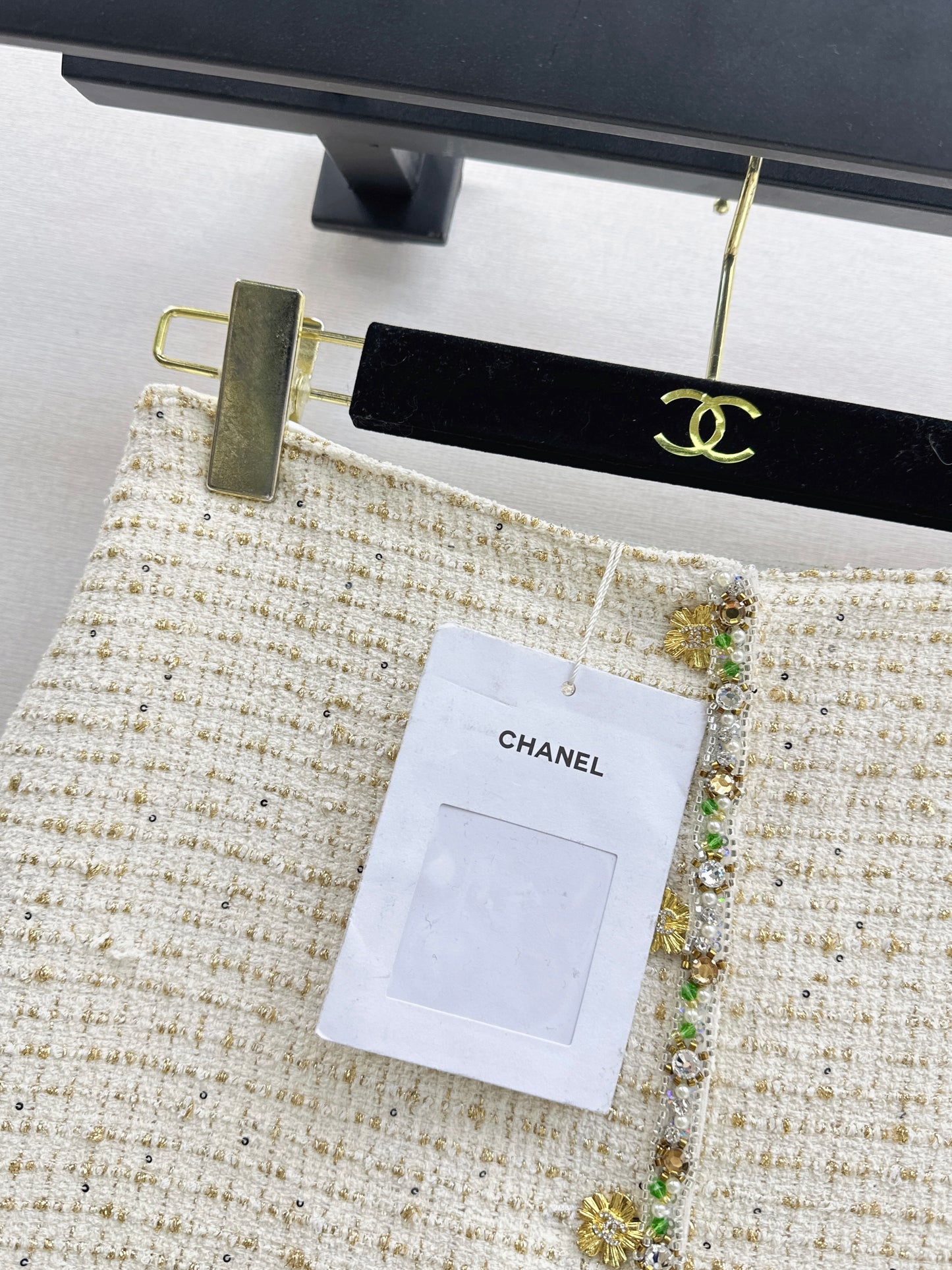 Chan NEW weed rhinestone skirts