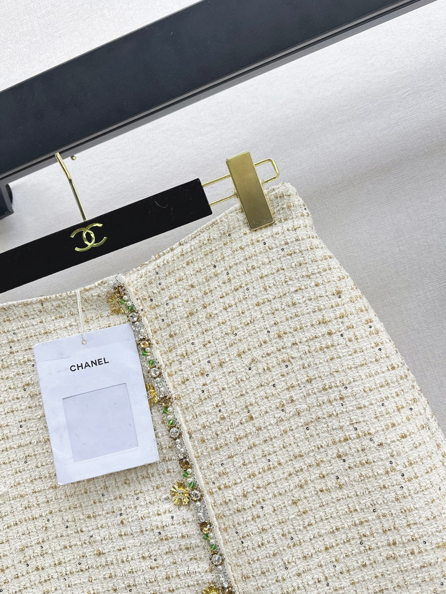 Chan NEW weed rhinestone skirts