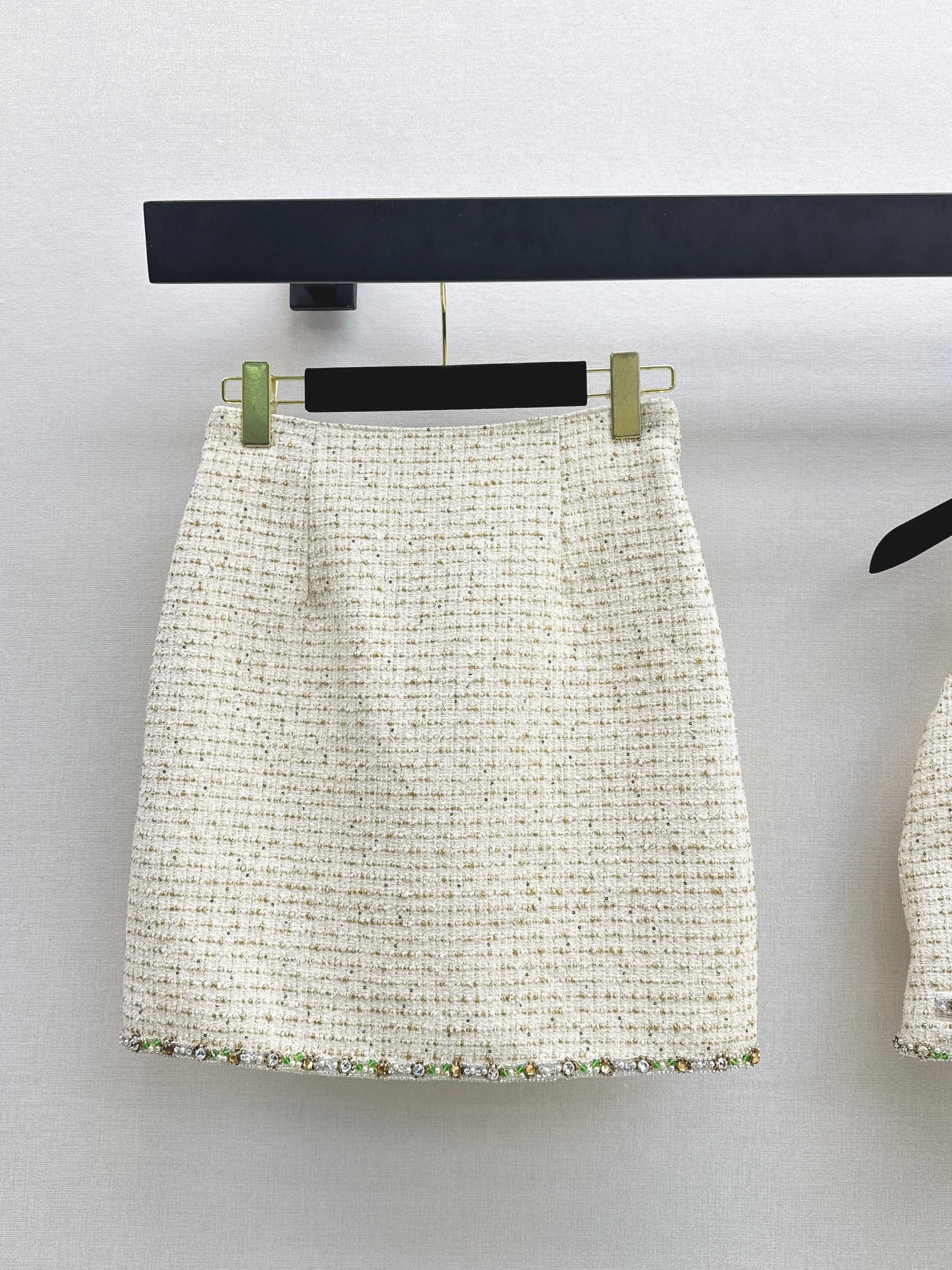 Chan NEW weed rhinestone skirts