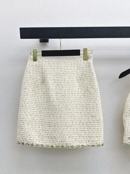 Chan NEW weed rhinestone skirts