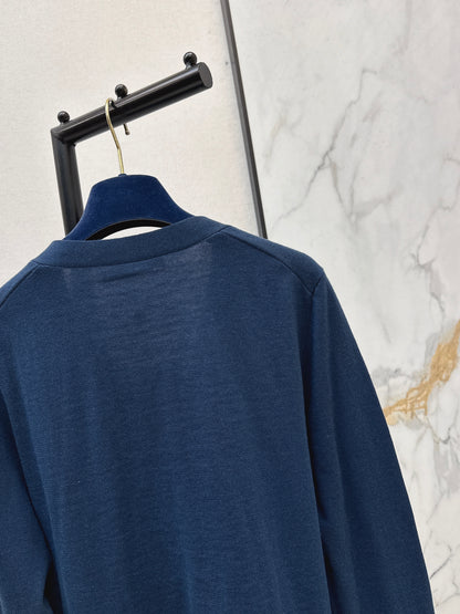 Louis NEW print contract knit sweater