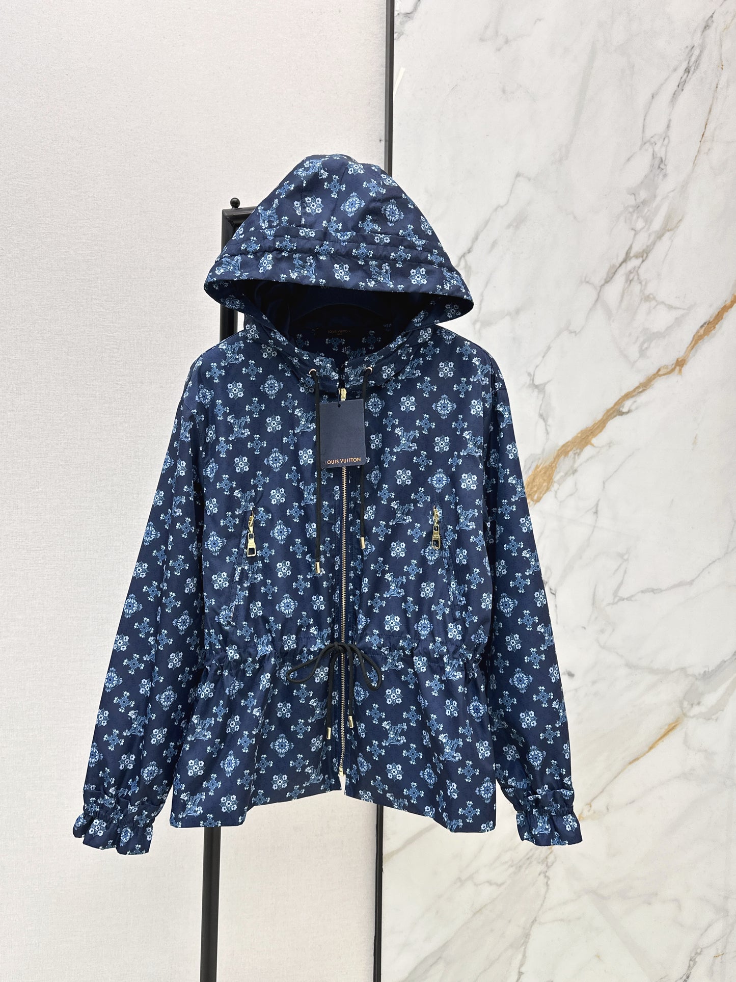 Louis NEW vintage print hooded jacket