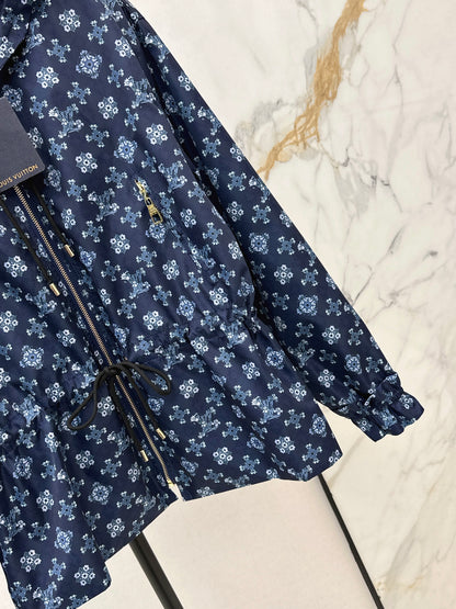 Louis NEW vintage print hooded jacket