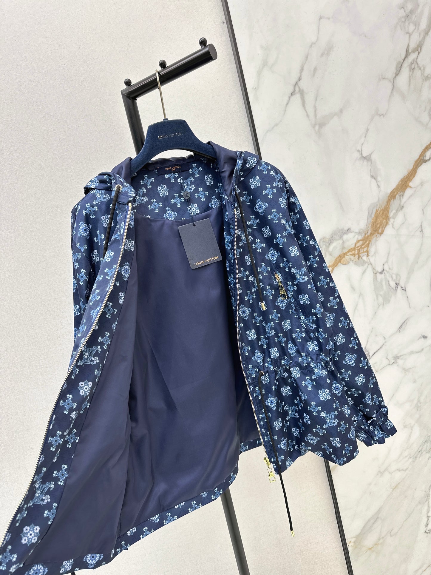 Louis NEW vintage print hooded jacket