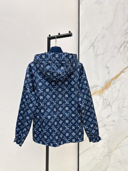 Louis NEW vintage print hooded jacket