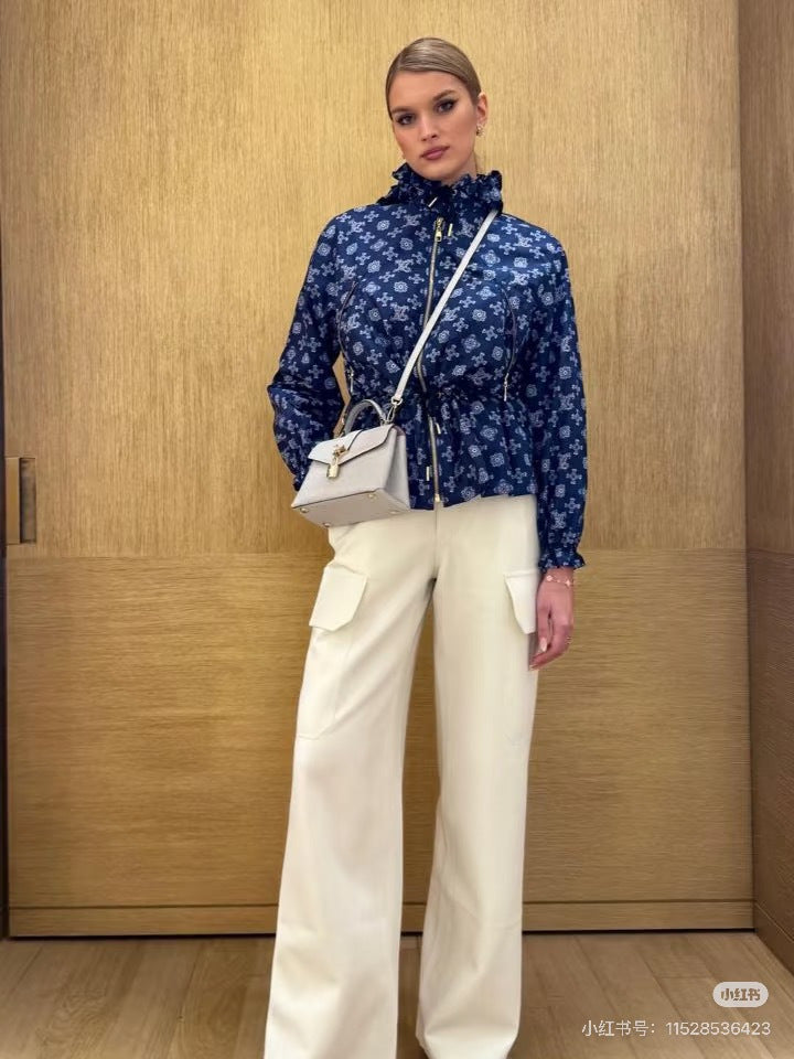 Louis NEW vintage print hooded jacket