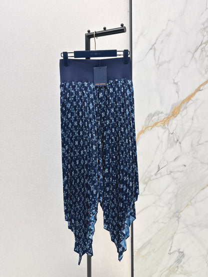 Louis NEW vintage print asymmetrical skirts