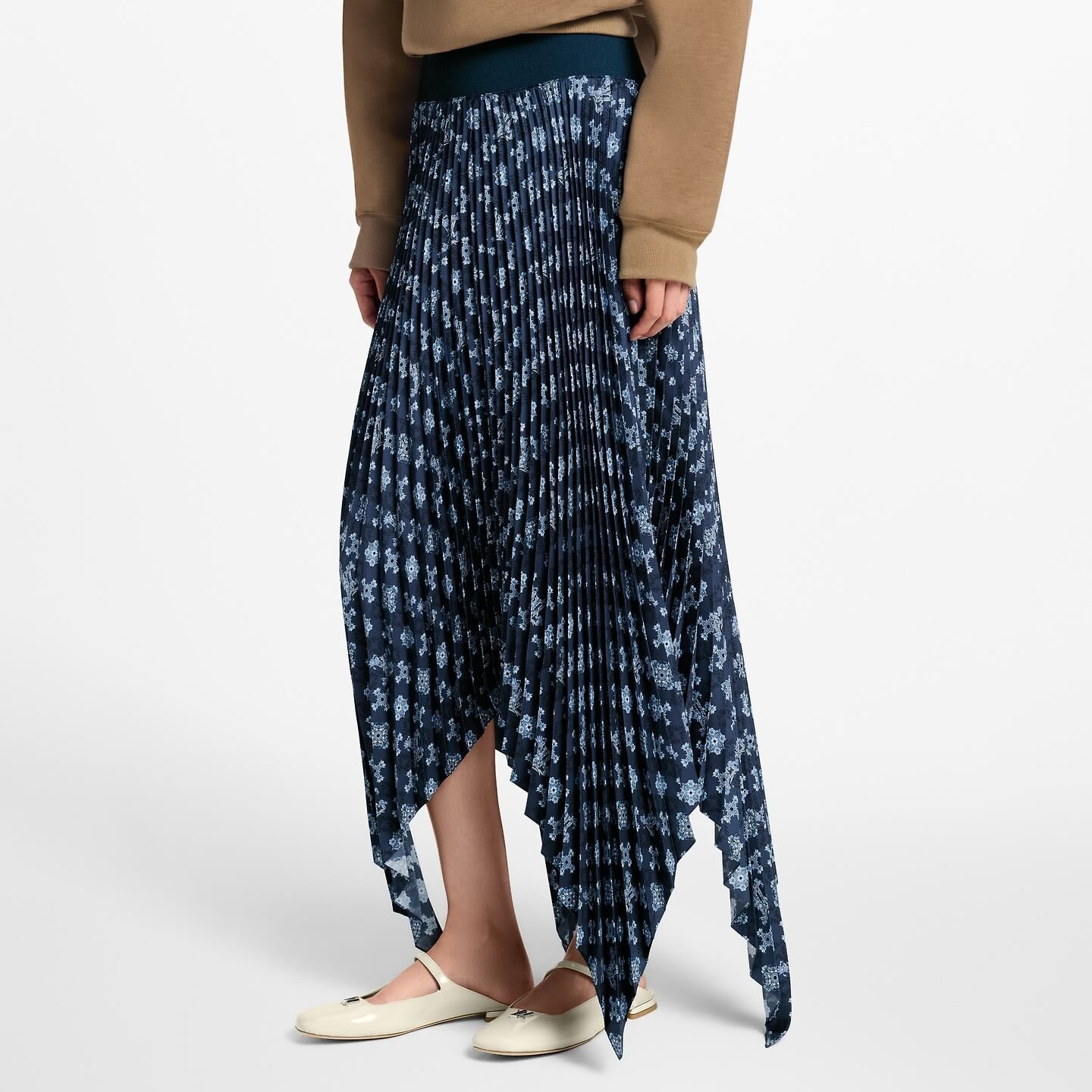 Louis NEW vintage print asymmetrical skirts