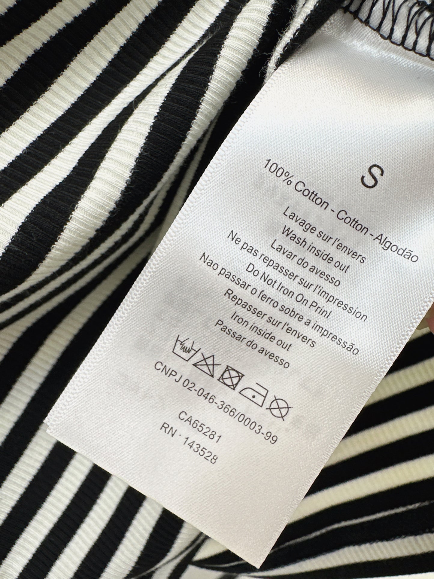 Chan NEW stripe beading t-shirt